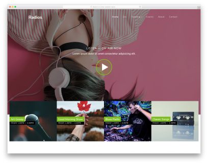 radios free template